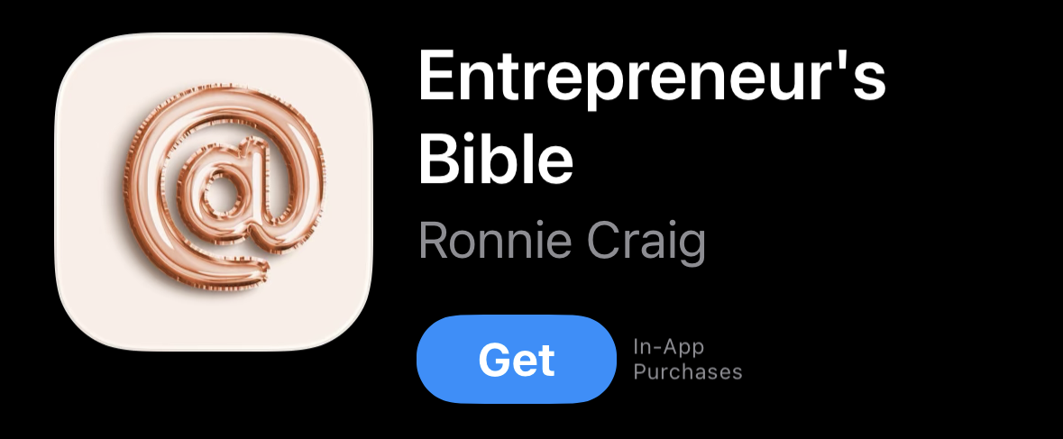 Entrepreneur's Bible by Ronnie Craig on the App Store